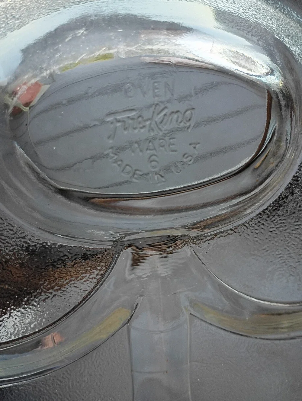 Fire King Vintage Ovenware Clear Glass Baking Dish/Platter, Oval, Fo Made In USA